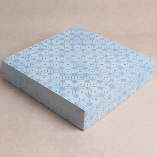 Geometric Watercolor Blue