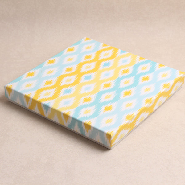 Yellow and Blue Ikat