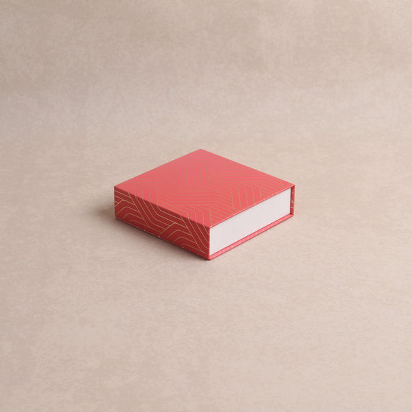 Geometric Lines Coral Pink