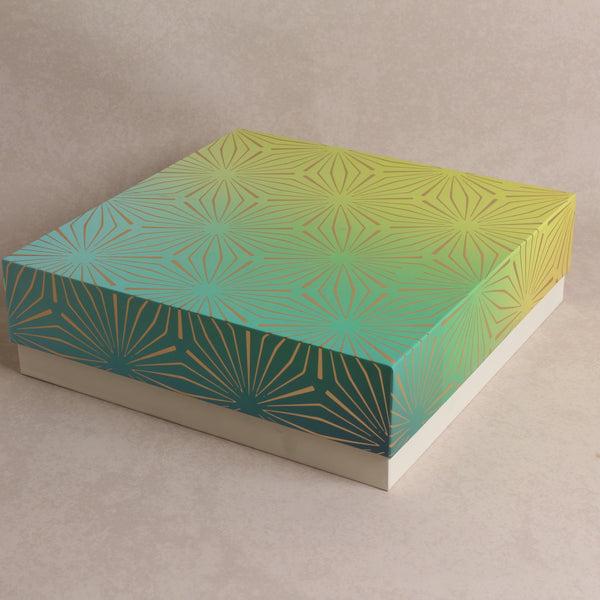 Geometric Flower Green