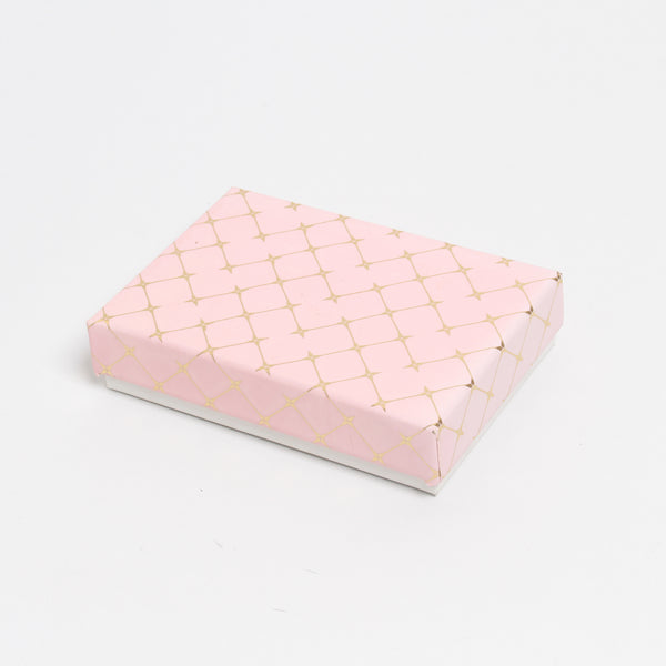 Pink with Checkered Gold Foil