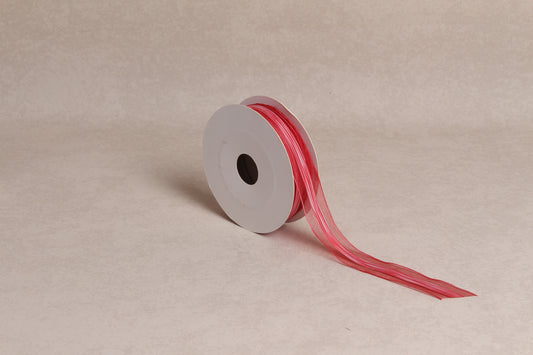 Center Stripe Organza Ribbon (25 mm) (18 m roll)