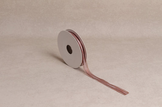 Center Stripe Organza Ribbon (15 mm) (18 m roll)