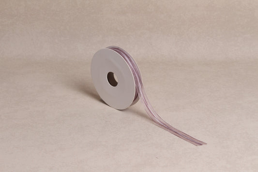 Center Stripe Organza Ribbon (15 mm) (18 m roll)