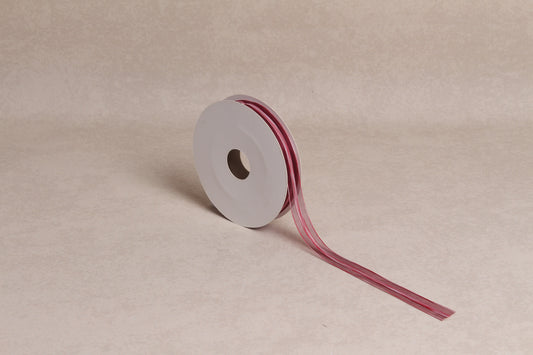 Center Stripe Organza Ribbon (15 mm) (18 m roll)