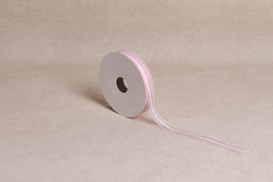 Center Stripe Organza Ribbon (15 mm) (18 m roll)
