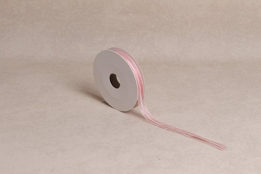 Center Stripe Organza Ribbon (15 mm) (18 m roll)
