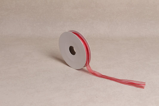 Center Stripe Organza Ribbon (15 mm) (18 m roll)