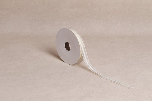 Center Stripe Organza Ribbon (15 mm) (18 m roll)