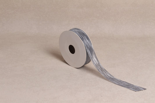 Striped Organza Ribbon (25 mm) (18 m roll)