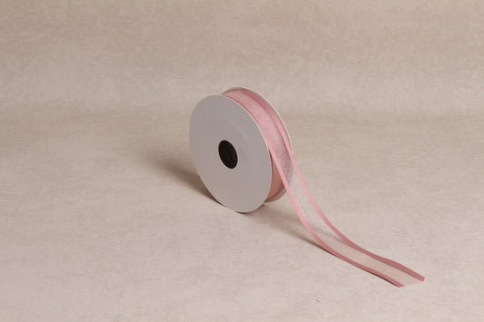 Satin Edge Organza Ribbon (25 mm) (18 m roll)
