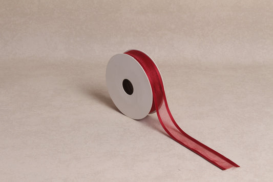 Satin Edge Organza Ribbon (25 mm) (18 m roll)