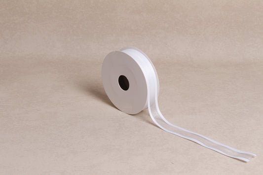 Satin Edge Organza Ribbon (25 mm) (18 m roll)