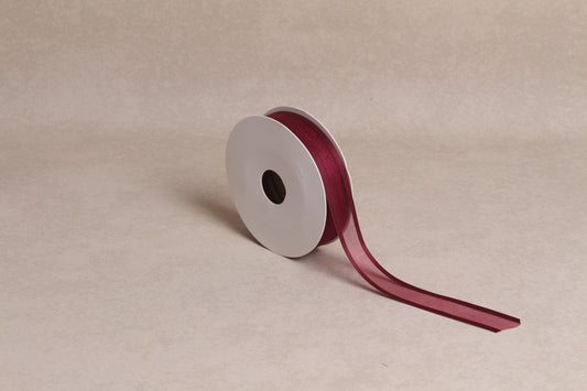 Satin Edge Organza Ribbon (25 mm) (18 m roll)