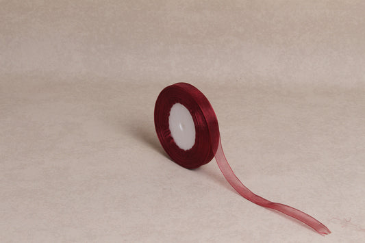 Plain Organza Ribbon (12 mm) (45 m roll)