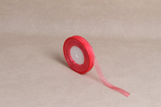 Plain Organza Ribbon (12 mm) (45 m roll)