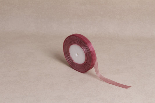 Plain Organza Ribbon (12 mm) (45 m roll)