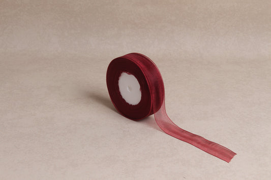 Plain Organza Ribbon (25 mm) (45 m roll)