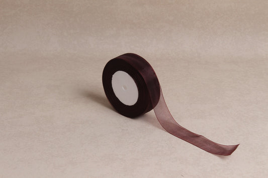 Plain Organza Ribbon (25 mm) (45 m roll)