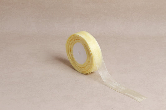 Plain Organza Ribbon (25 mm) (45 m roll)