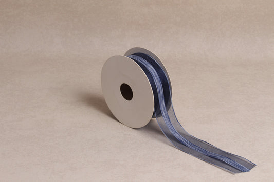 Center Stripe Organza Ribbon (38 mm) (18 m roll)