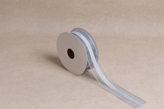 Center Stripe Organza Ribbon (38 mm) (18 m roll)