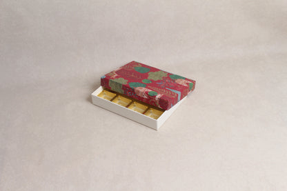7.5" x 5.75" x 1.25" (12 Piece Chocolate Box) [Lid & Base Box]