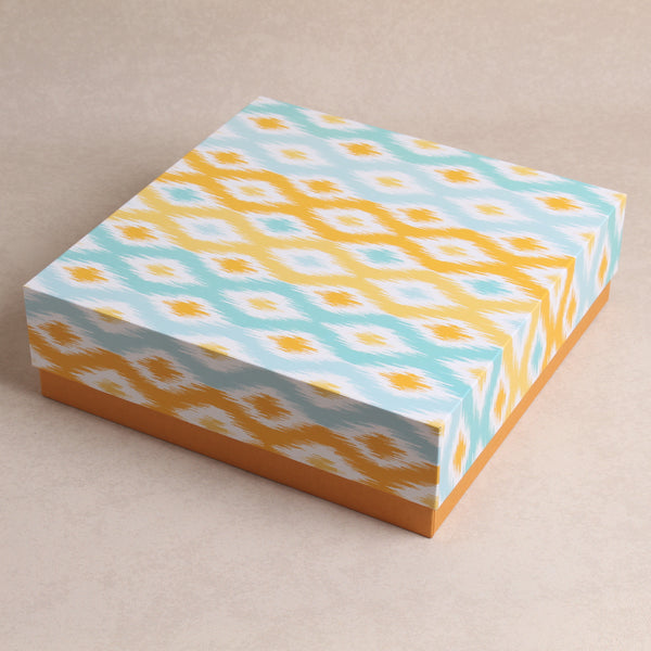 Yellow and Blue Ikat