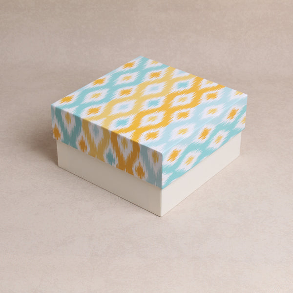 Yellow and Blue Ikat