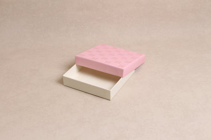 5.75" x 5.75" x 1.25" (9 Piece Chocolate Box)