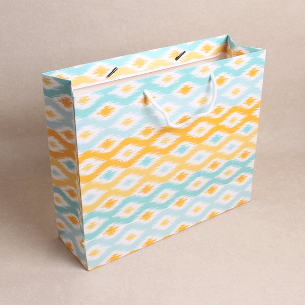 Yellow and Blue Ikat