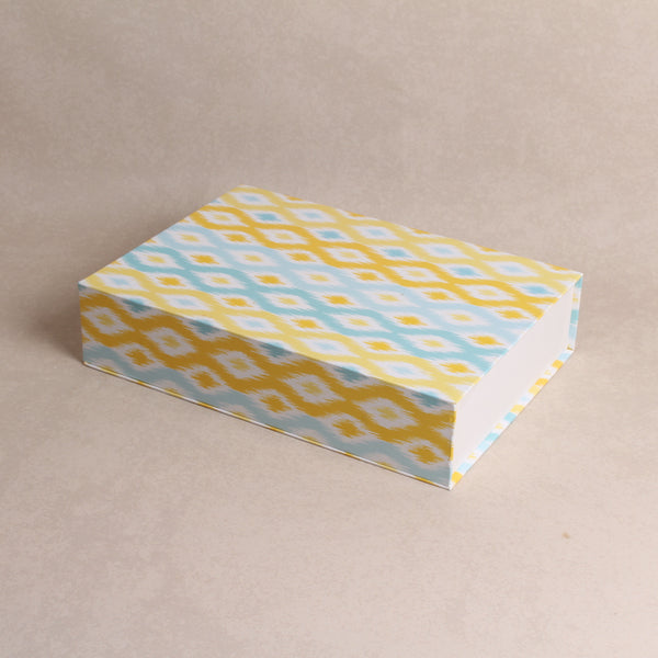 Yellow and Blue Ikat