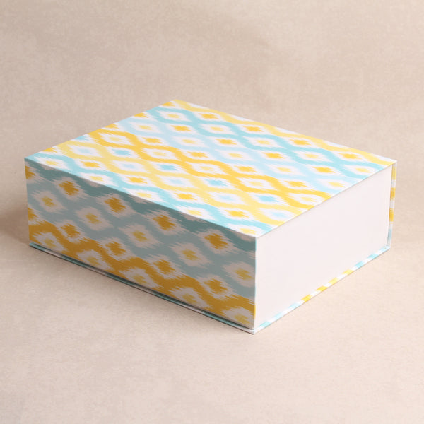 Yellow and Blue Ikat